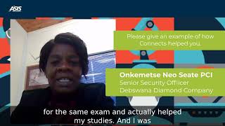 Onkemetse Neo Seate, PCI, on ASIS Connects