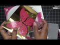 heartfelt creations wild poppy u0026 large floral butterfly card tutorial so pretty u0026 easy