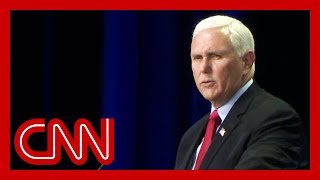 Mike Pence heckled at conservative conference