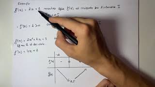 Comment montrer qu’une fonction est croissante où décroissante grâce à la dérivée ? Mathématiques 1