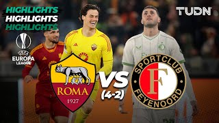 HIGHLIGHTS -  Roma 2(4-2)2 Feyenoord | UEFA Europa League 2023/24 - Playoffs | TUDN
