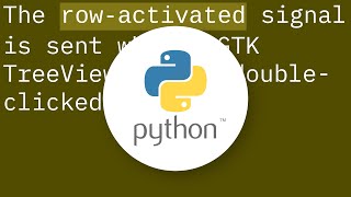 gtk: detect click on a cell in a TreeView