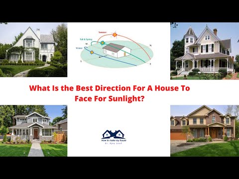 Which direction gets the most sunlight?