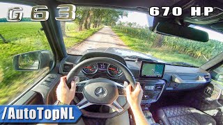 670HP Mercedes G63 AMG Elmerhaus POV Test Drive by AutoTopNL