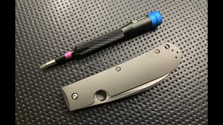 How to disassemble and maintain the Spyderco Slysz Swayback Pocketknife (with first impressions)