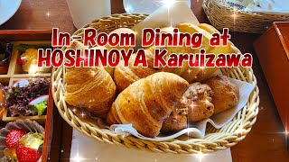 In-Room Dining at HOSHINOYA Karuizawa (Nagano, Japan) [Hoshino Resort]