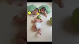 Adorable Funny Triplets Baby
