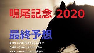 鳴尾記念 2020 - 最終予想