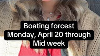 Monday marine forecast
