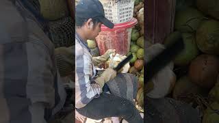 Coconut Peeling Style #coconutmachine #cuttingskills #coconutrecipes