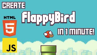 Code Flappy Bird in one minute! Beginner Javascript Tutorial