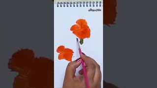 || FLOWER DRAWING EASY || #shorts #acrylicpainting #flowers