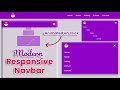 Responsive Navbar HTML CSS | Responsive Animated Navigation Bar