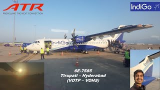 Flight Review| IndiGo (6E 7585) ATR 72-600 | Redefining Regional Air Connectivity in Indian Aviation