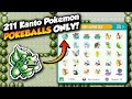 How I got a FULL GEN 1 LIVING DEX using POKEBALLS ONLY!