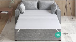 The Frisco Ultra-Soft Microfiber Waterproof Sofa Bed Mattress Pad - Madison Park Essentials