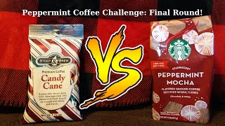 Peppermint Coffee Challenge! Round 6! Steep n Brew VS Starbucks Peppermint Mocha!