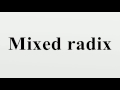 mixed radix