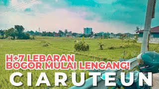 HARI KE 7 SETELAH LEBARAN SUASANA JALAN DESA CIARUTEUN, BOGOR.