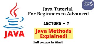 Java Methods Explained | Void, Return, Parameters, Overloading in Hindi | HindiCodeClass