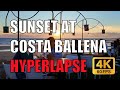 Sunset at Costa Ballena Beach Rota Cádiz Spain Video Walk Hyperlapse 4K 60 FPS