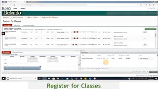 Delgado LoLA Navigation: How to register for classes