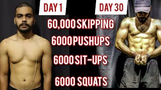 I trained 2× One Punch Man WorkoutFor 30 days 😱- Epic Body Transformation | Transformation Result