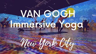 VAN GOGH Immersive Yoga Class at Pier 36, Manhattan, New York City (Lifeway Kefir)