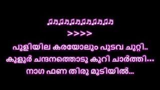 puliyila karayolum song karaoke with lyrics malayalam | Puliyilakkarayolum Pudava Chutti | Karaoke