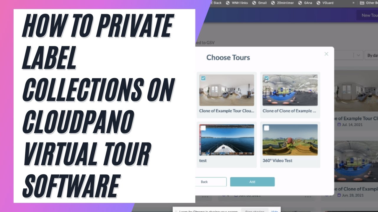 How To Private Label Collections On Cloudpano Virtual Tour Software