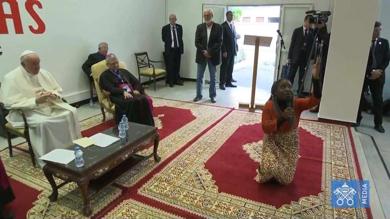 Meeting Of Pope Francis With Migrants At Caritas Of Rabat, Morocco 30 ...