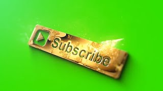 Youtube Green Screen Subscribe Button | NO COPYRIGHT (Free for commercial use)