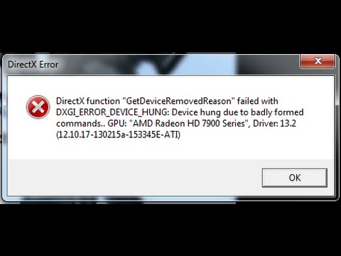 Directx error directx function