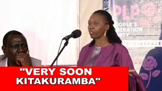 KIMEUMANA! Listen to what Martha Karua told Ruto after launching her new Party PLP!