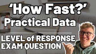 Rate of Reaction Data Exam Question || OCR Chemistry || Level of Response