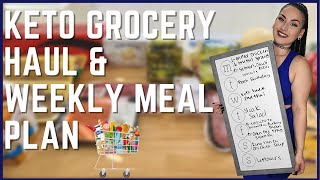 Keto Grocery Haul & Weekly Meal Plan