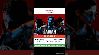 Jawan Movie 34 Day Box Office Collection Budget || #shorts #jailer #gader2 #jawan #dunki #srk #leo
