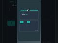 CSS display vs visibility Properties Comparison