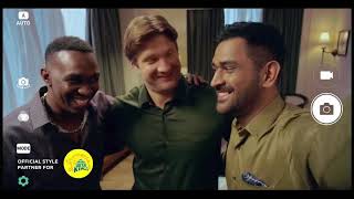 Dhoni Bravo Watson n CSK Team - All Peter England Ads