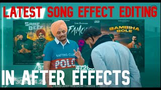 Game song VFX editing tutorial | Sidhu mossewala | in after effects