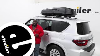 etrailer | Set up: Yakima SkyBox NX 16 Rooftop Cargo Box on a 2022 Nissan Armada