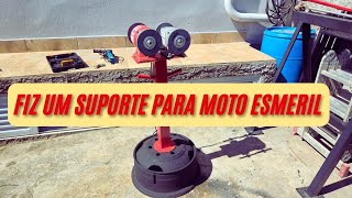 Fazendo o Suporte do moto esmeril de 1hp da Worker