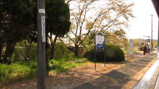 SL銀河上り土沢駅発車車窓