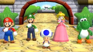 Mario Party 9 - Garden Battle - Mario vs Luigi vs Peach vs Yoshi - Master Difficulty