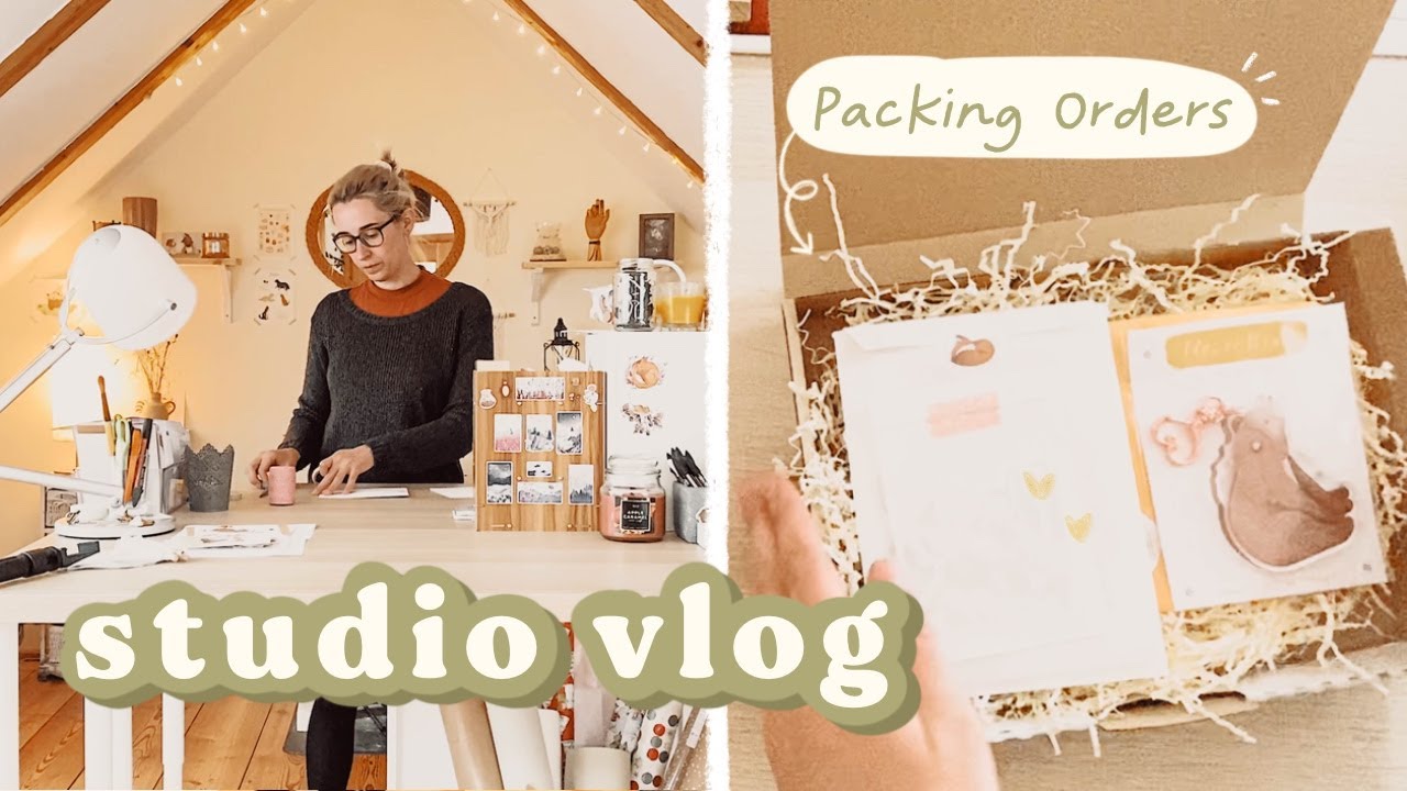 Studio Vlog 06 Packing Orders For My Etsy Shop 12 Min Of Relaxing