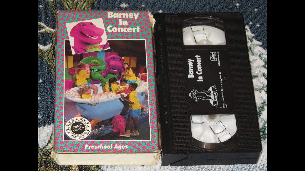 Barney & The Backyard Gang: Barney In Concert 1991 VHS (Canadian Copy ...