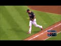 wsh@cle napoli s great reflexes lead to double play