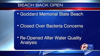 Goddard State Beach back open