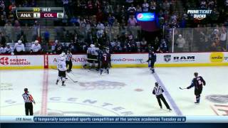Jakob Silfverberg wrister goal 6-1 Anaheim Ducks vs Colorado Avalanche 10/2/13 NHL Hockey