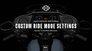 How to Change and Customize Ride Modes using Skyline OS | 2024 Harley-Davidson Road Glide